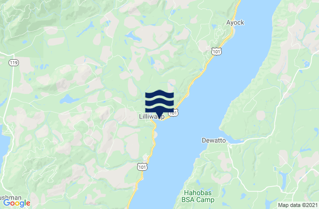 Lilliwaup Bay, United Statesの潮見表地図
