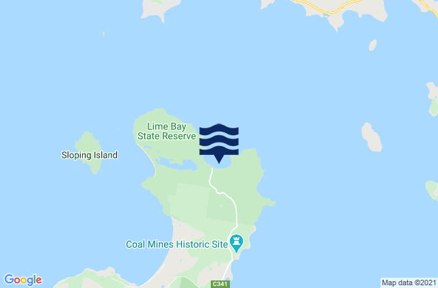 Lime Bay, Australiaの潮見表地図