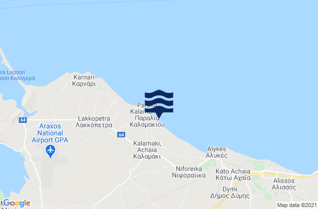 Limnokhórion, Greeceの潮見表地図