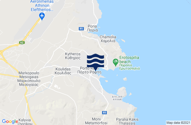 Limín Mesoyaías, Greeceの潮見表地図