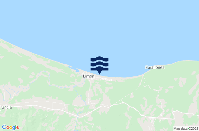 Limón, Hondurasの潮見表地図