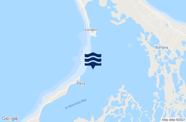 Line Islands, Kiribatiの潮見表地図