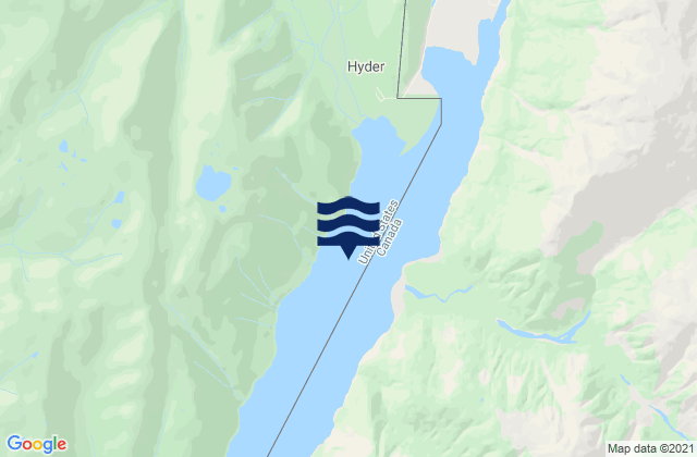 Lion Point, Canadaの潮見表地図
