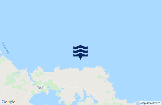 Lion Rock, New Zealandの潮見表地図