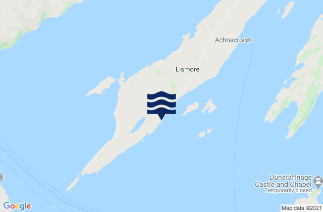 Lismore Island, United Kingdomの潮見表地図