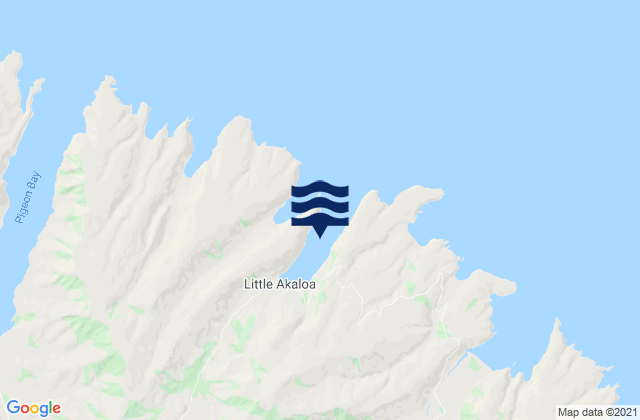Little Akaloa Bay, New Zealandの潮見表地図