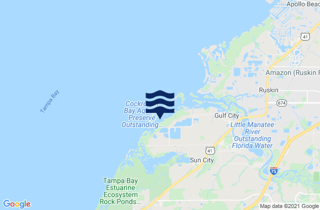 Little Cockroach Bay, United Statesの潮見表地図