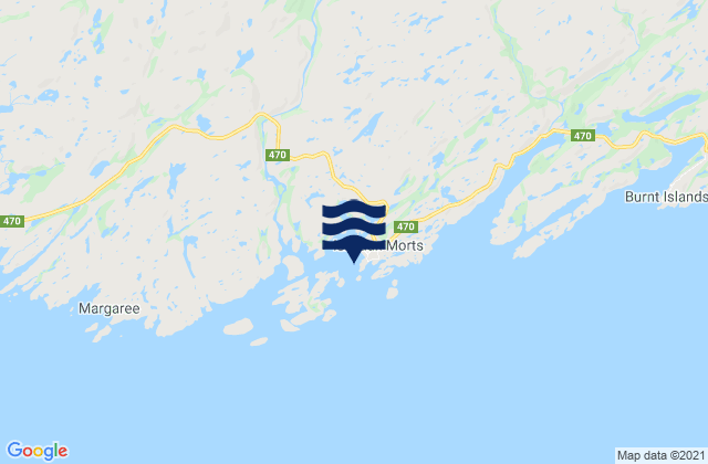 Little Glimbi Island, Canadaの潮見表地図