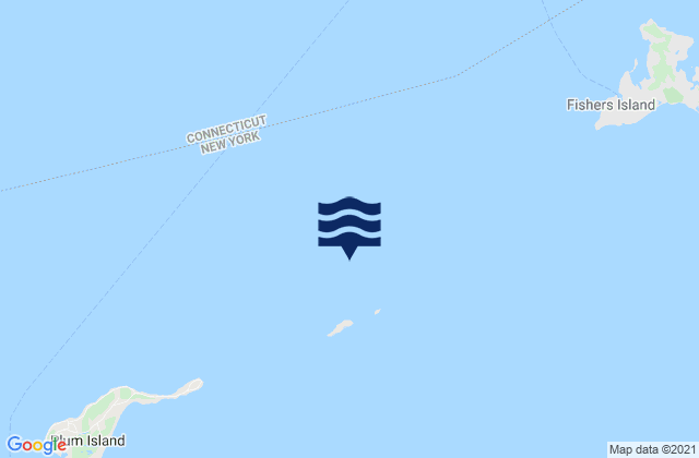 Little Gull Island 0.8 mile NNW of, United Statesの潮見表地図