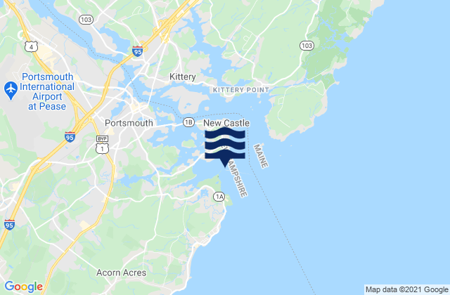 Little Harbor entrance, United Statesの潮見表地図