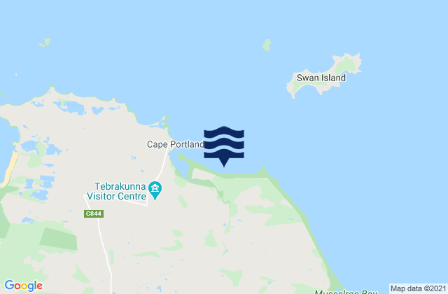 Little Musselroe Bay, Australiaの潮見表地図