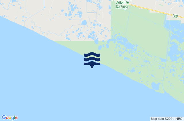 Little Pecan Island, United Statesの潮見表地図