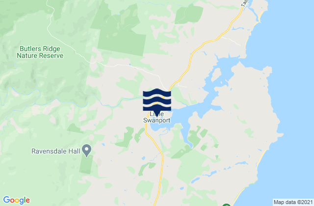 Little Swanport, Australiaの潮見表地図