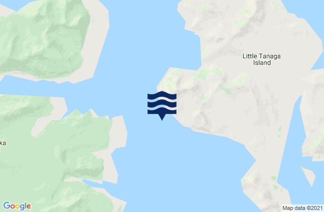 Little Tanaga Strait off Tana Pt, United Statesの潮見表地図