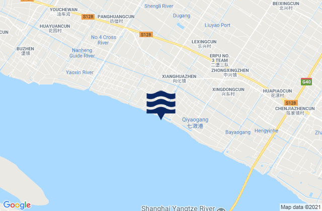 Liuyao, Chinaの潮見表地図
