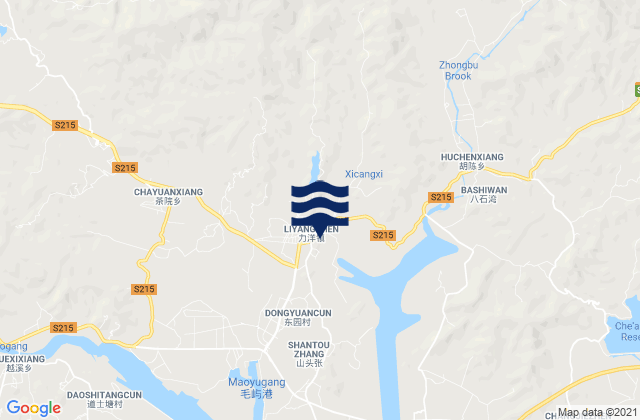 Liyang, Chinaの潮見表地図