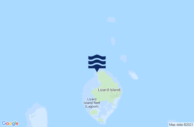 Lizard Island (QLD), Australiaの潮見表地図