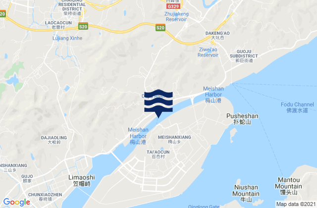 Li’ao, Chinaの潮見表地図
