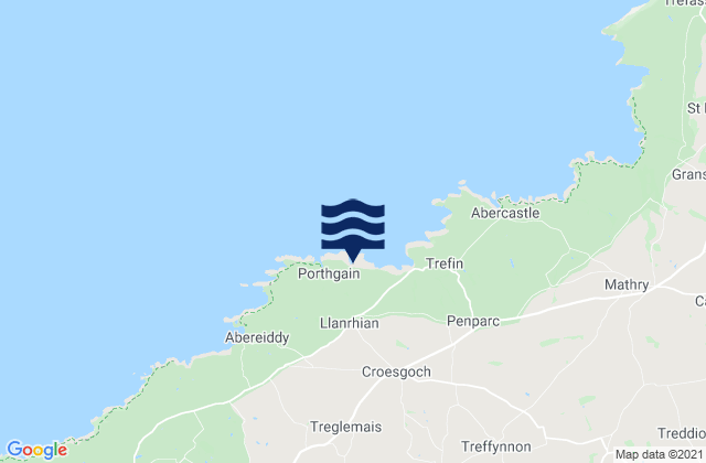 Llanrhian, United Kingdomの潮見表地図