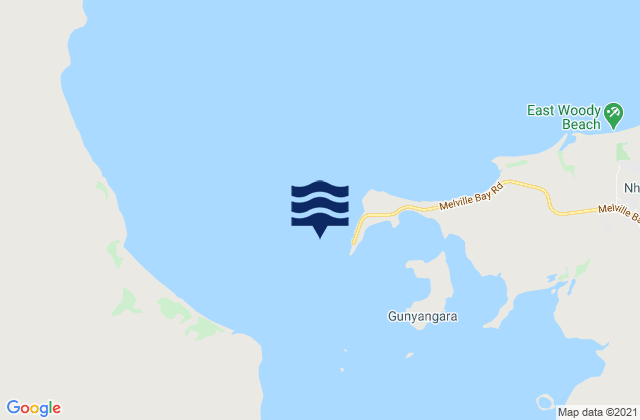 Lle Bay (Gove Harbour), Australiaの潮見表地図