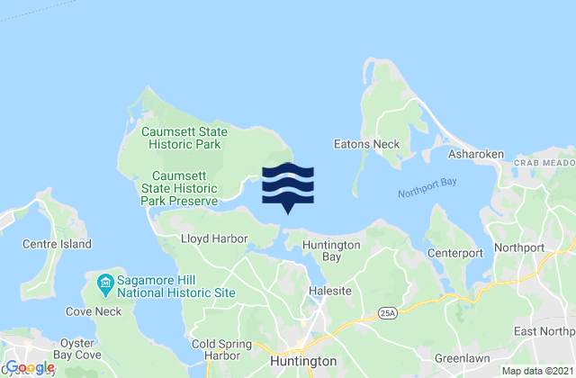 Lloyd Harbor (Huntington Bay), United Statesの潮見表地図