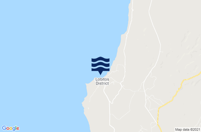 Lobitos, Peruの潮見表地図