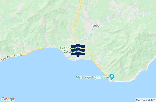 Lobo, Philippinesの潮見表地図