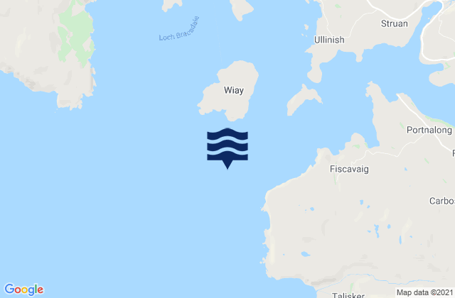 Loch Bracadale, United Kingdomの潮見表地図