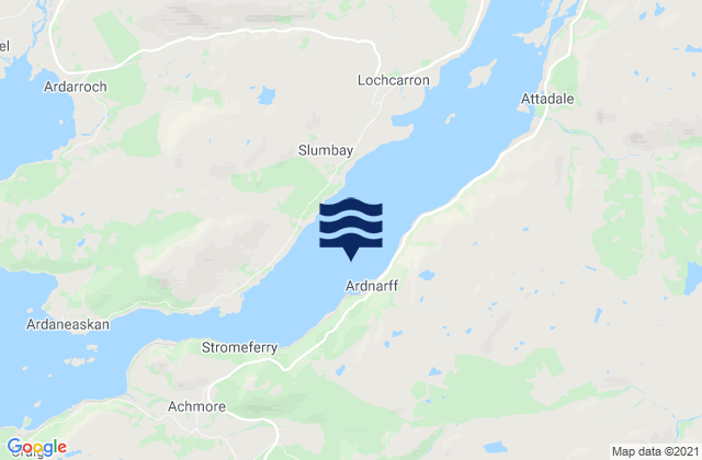 Loch Carron, United Kingdomの潮見表地図