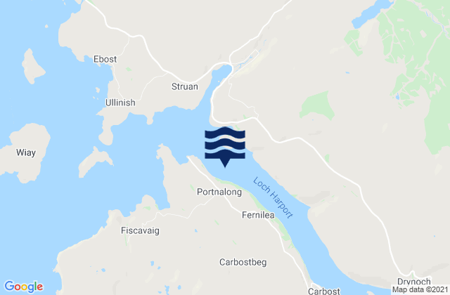 Loch Harport, United Kingdomの潮見表地図