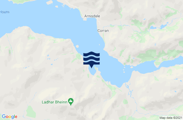 Loch Hourn, United Kingdomの潮見表地図