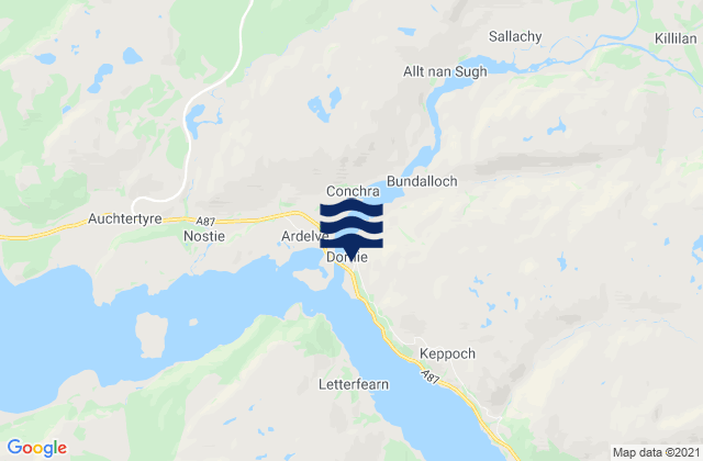 Loch Long, United Kingdomの潮見表地図