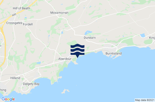 Lochgelly, United Kingdomの潮見表地図