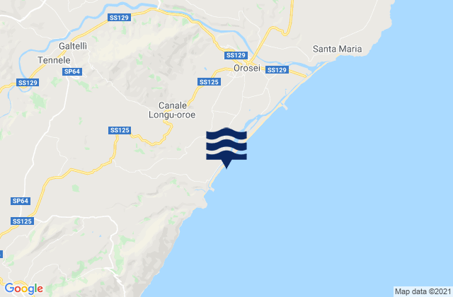 Loculi, Italyの潮見表地図