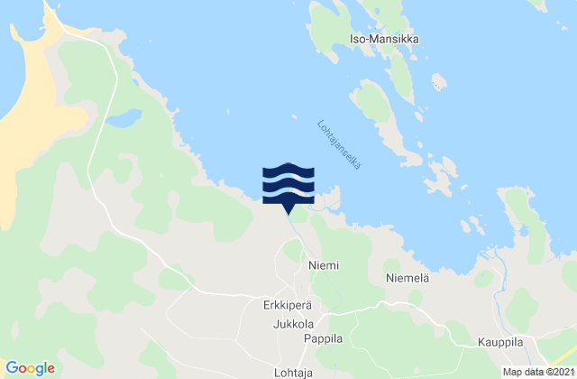 Lohtaja, Finlandの潮見表地図