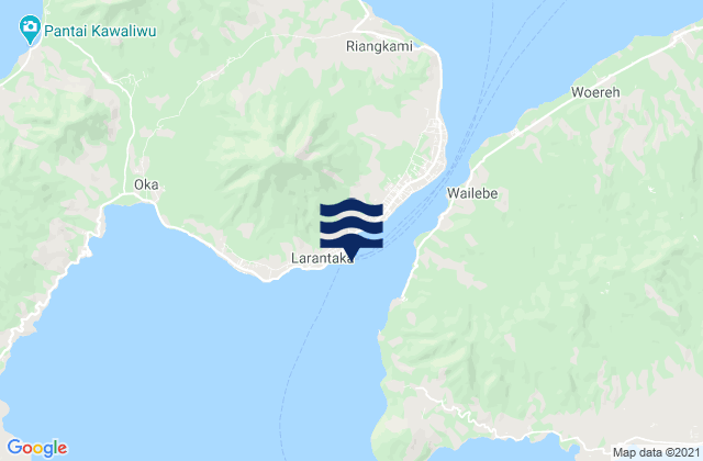 Lokea, Indonesiaの潮見表地図