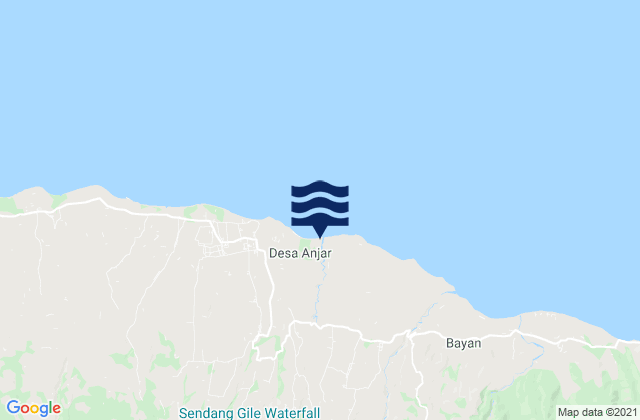 Loloan, Indonesiaの潮見表地図