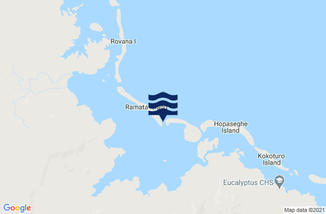 Lolomo Passage, Solomon Islandsの潮見表地図