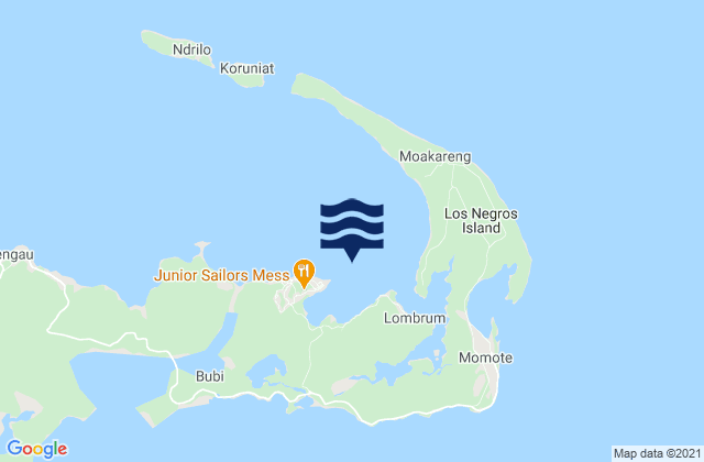 Lombrum, Papua New Guineaの潮見表地図