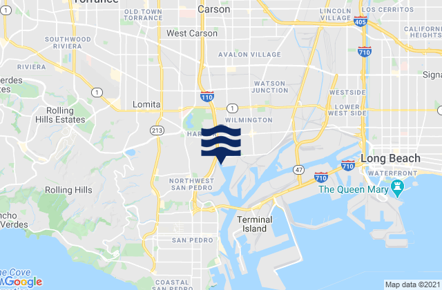 Lomita, United Statesの潮見表地図