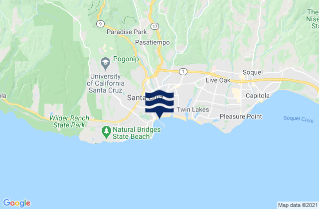 Lompico, United Statesの潮見表地図