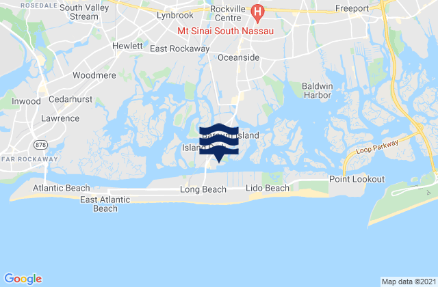 Long Beach (Inside), United Statesの潮見表地図