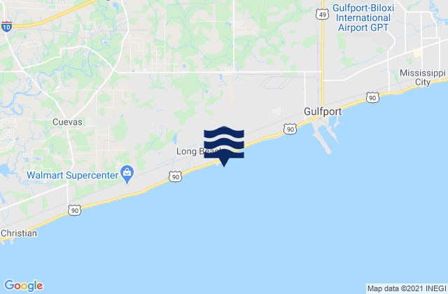 Long Beach Harbor, United Statesの潮見表地図