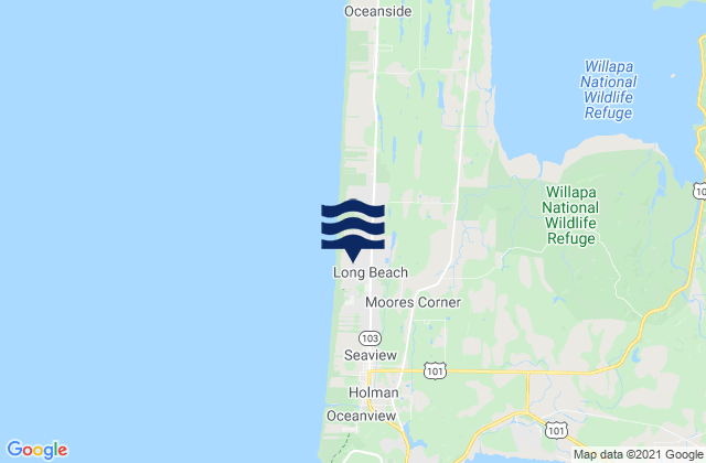 Long Beach, United Statesの潮見表地図