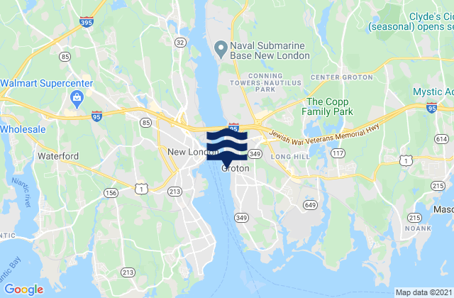 Long Hill, United Statesの潮見表地図