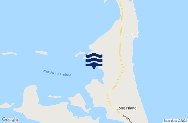 Long Island, Bahamasの潮見表地図