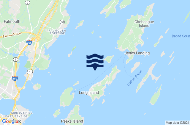 Long Island Mariner Ledge, United Statesの潮見表地図
