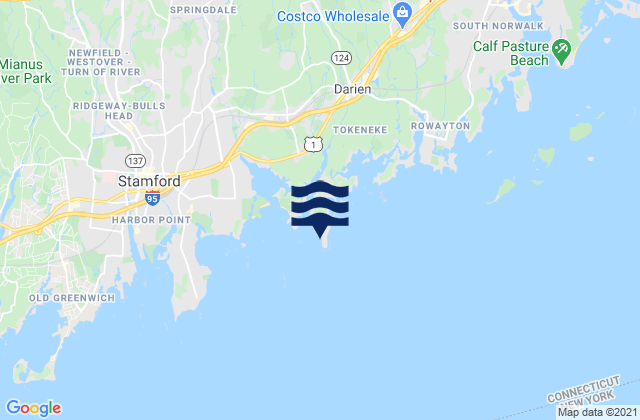 Long Neck Point, United Statesの潮見表地図
