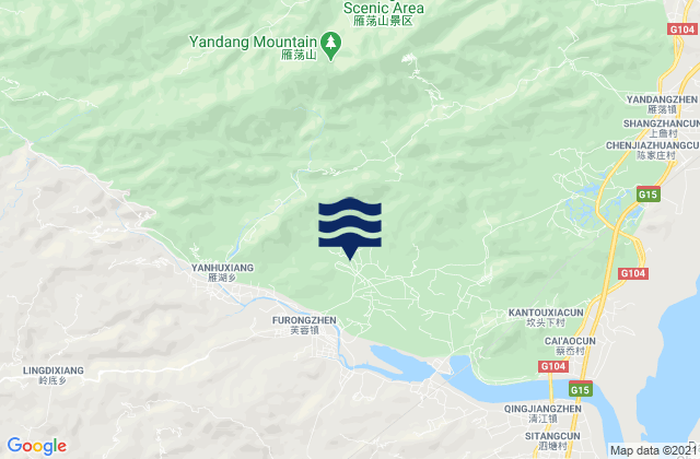 Longxi, Chinaの潮見表地図