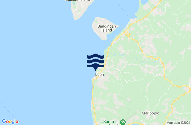 Loon, Philippinesの潮見表地図